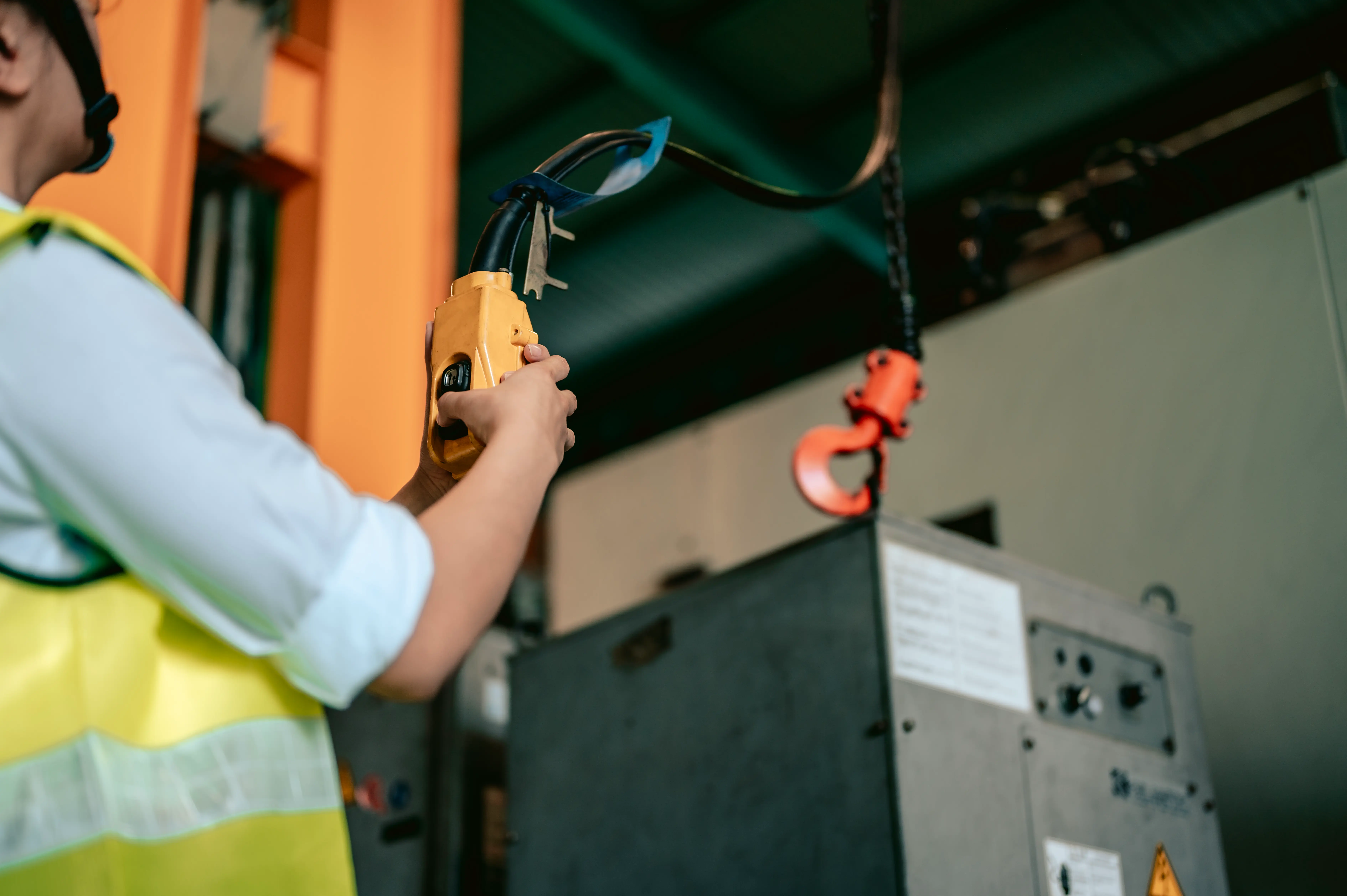 Temp recruitment worker on the job